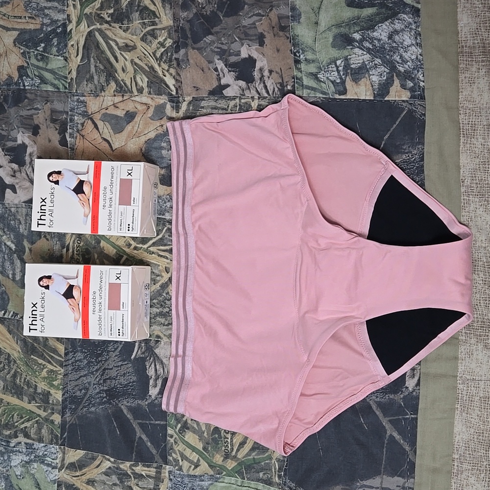 Two Thinx Light Reusable Bladder Leak Underwear Size XL